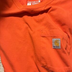 Carhartt Vibrant Orange Tee with Pocket